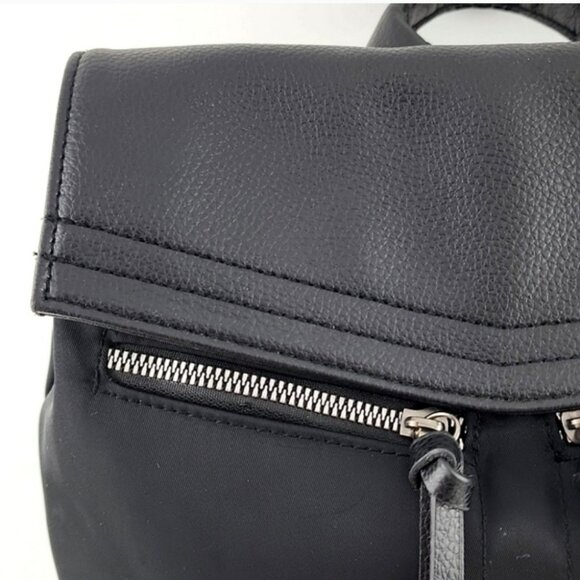 Botkier Trigger Backpack Black Nylon Multi Functional Adjustable Shoulder Straps - Picture 5 of 15